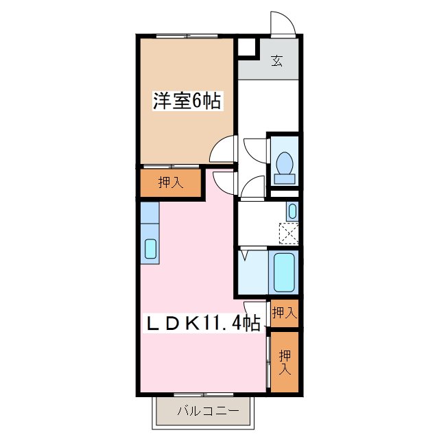 レジデンス筒井Ⅱ 間取り