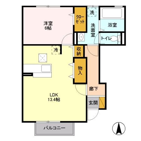 サフィーロ　Ｂ棟 間取り