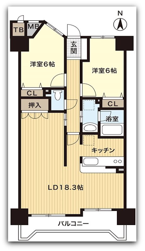 ダイアパレス松本中央 間取り