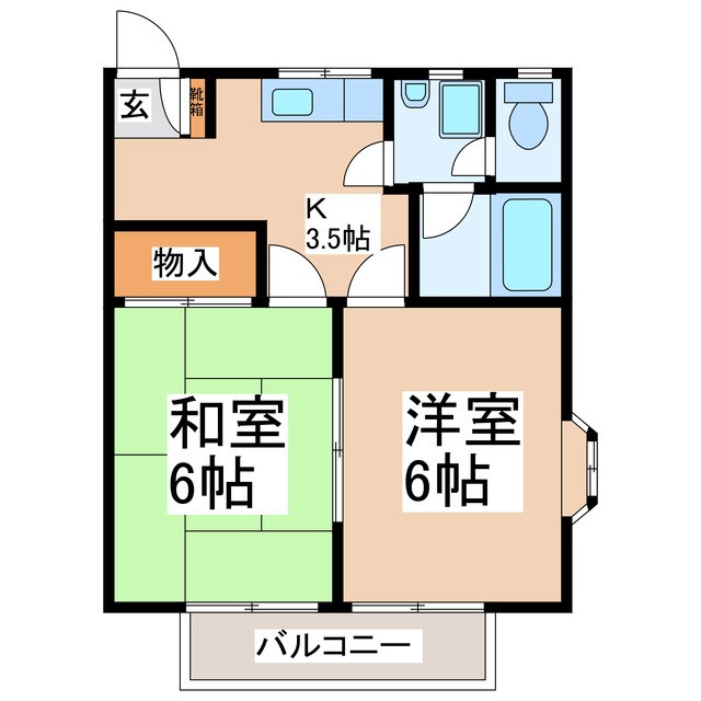 クレールあおば 間取り