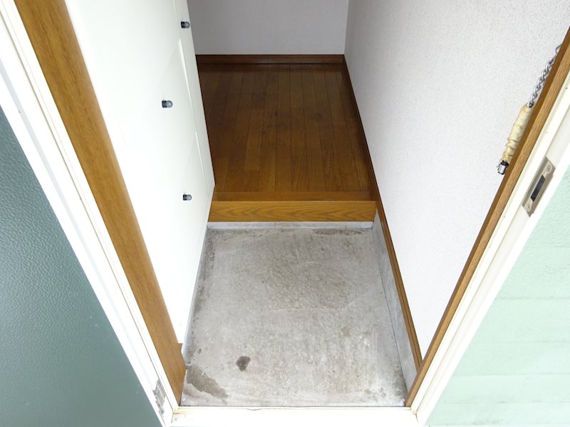 クレールあおば 玄関