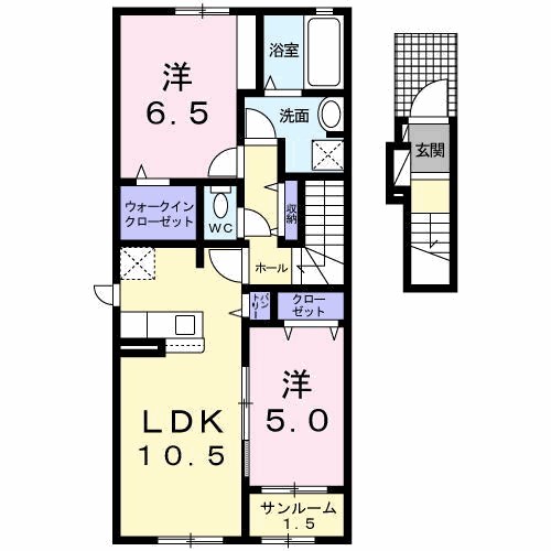 エスポワール坂田 間取り