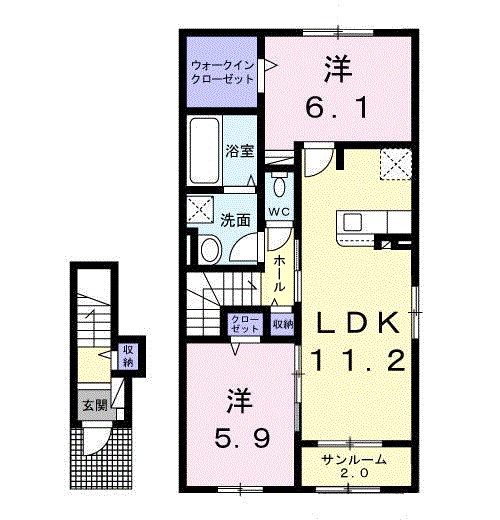 アグレアーブルA 間取り