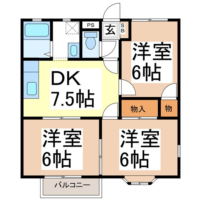 アネックス寺澤Ⅰ 間取り