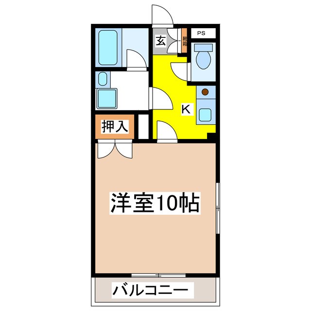 カーサ箱清水１ 間取り