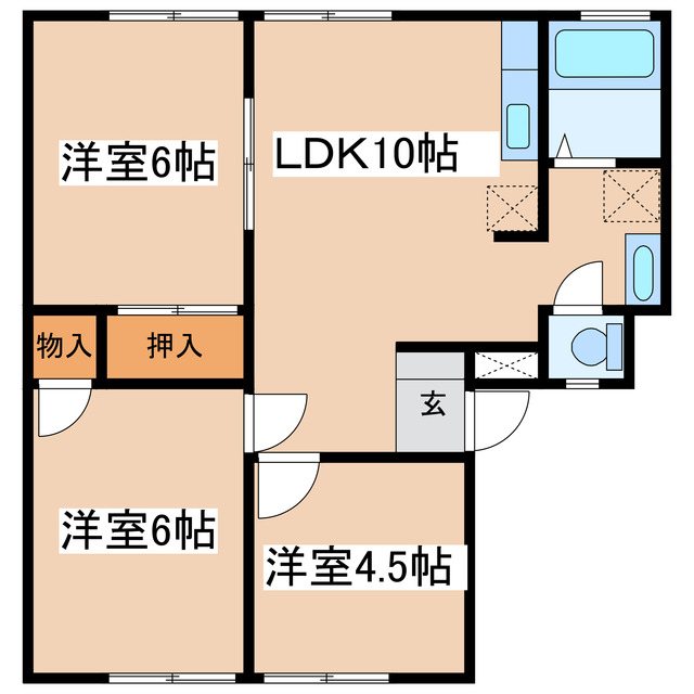 アーバンのぐちＡ 間取り