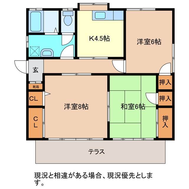 市川貸家 間取り