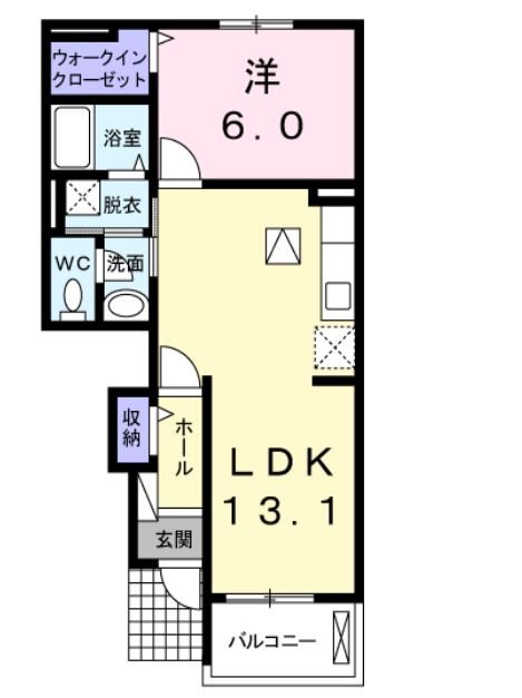 アークス川手Ｂ 間取り