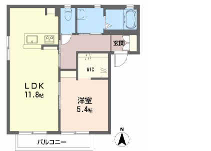 フォンテーヌ東　A棟 間取り