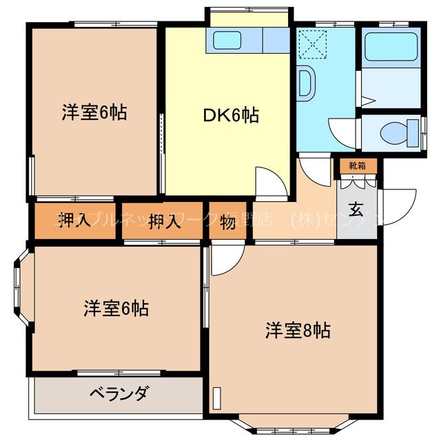 サンハイツ田中 間取り