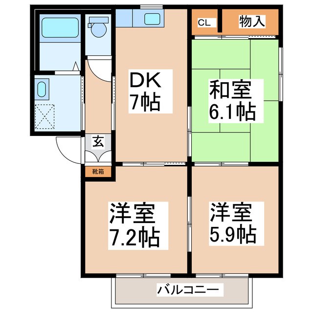 エスポアールB 間取り