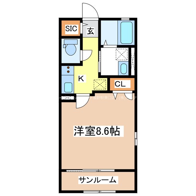 アテンションハイム三輪 間取り