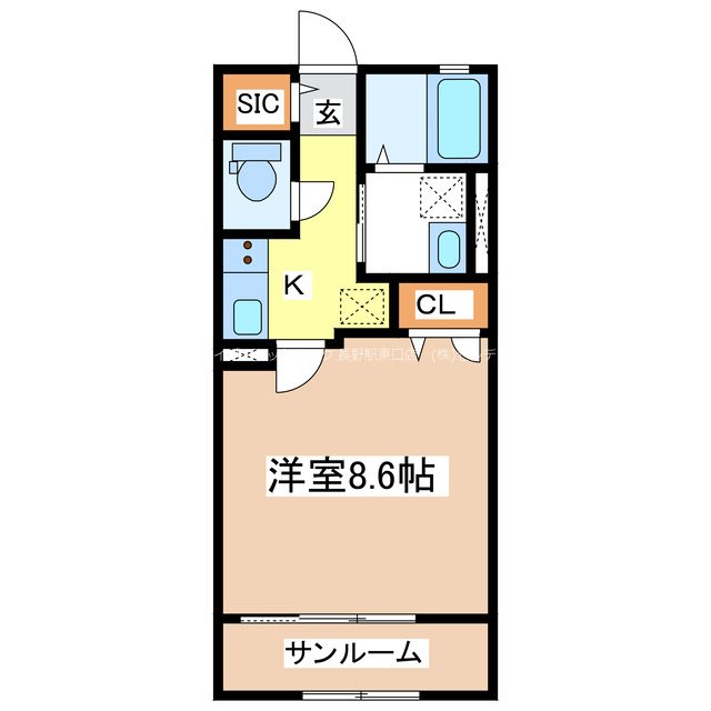 アテンションハイム三輪 間取り