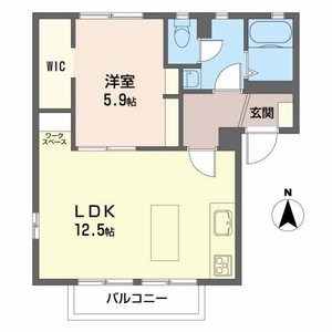 アグリア北館A 間取り