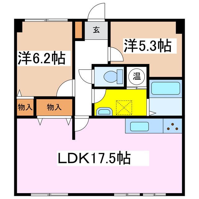 アコールマンション平田 間取り