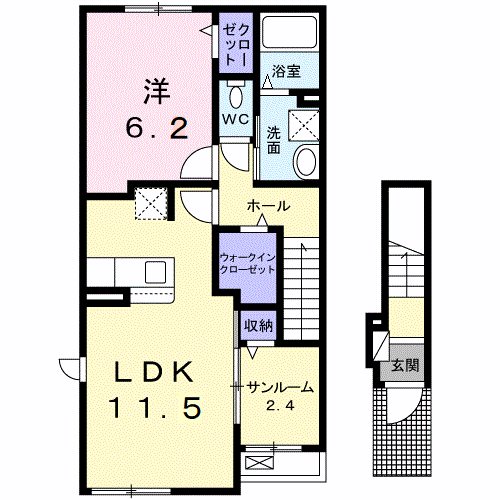 ロアール花岡 間取り
