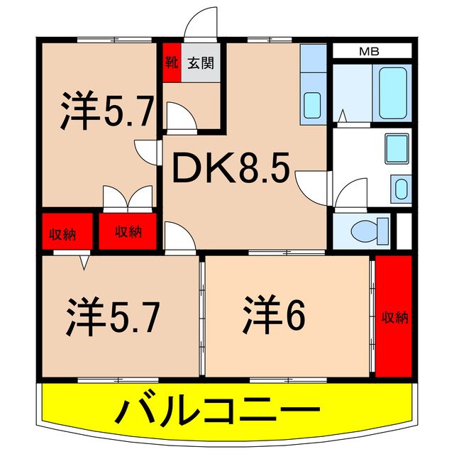 エステートマンション見晴 間取り