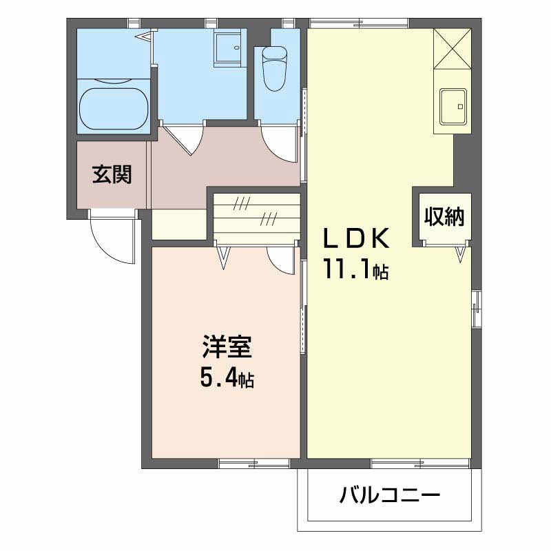 アドヴァンス大屋B 間取り