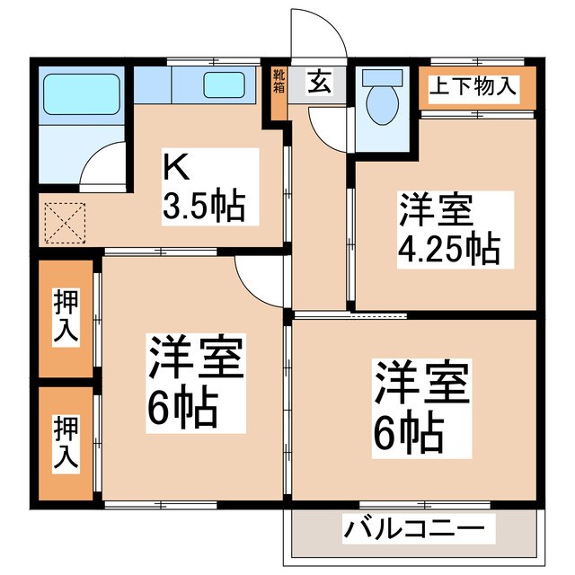 国分コーポ 間取り