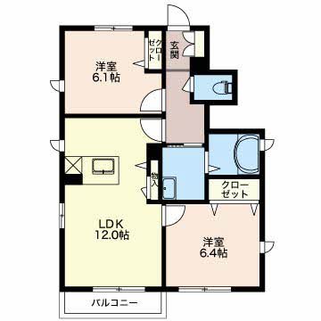 グレースアヴェニューA 間取り