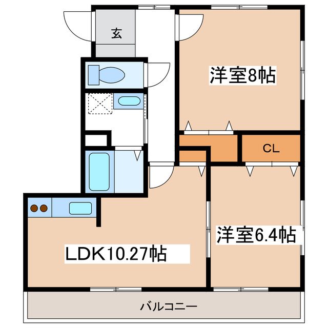 ヴィラージュ山辺Ｂ 間取り