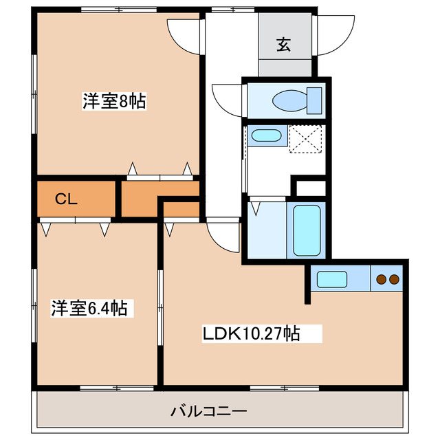 ヴィラージュ山辺Ｂ 間取り
