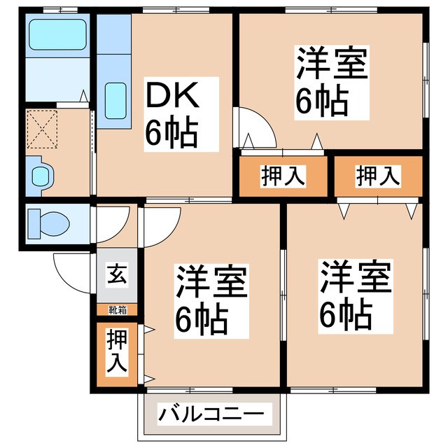 ルコーギ　B 間取り