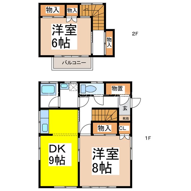 小林貸住宅（青木島）1 間取り