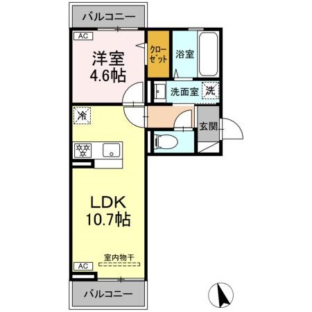 GRAND　D-ROOM 堅石 間取り