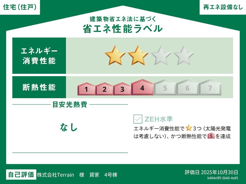 Le Montclair Karuizawa 省エネ性能ラベル