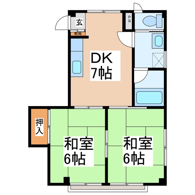 インパレス21 間取り