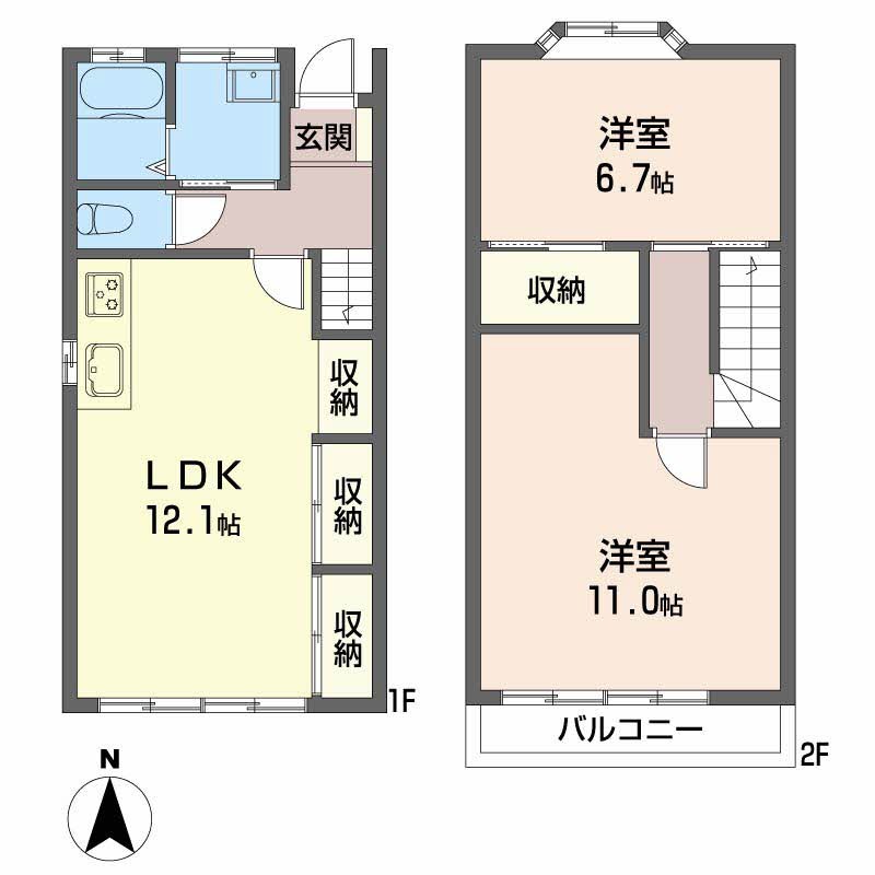 ハイツタカミ 間取り