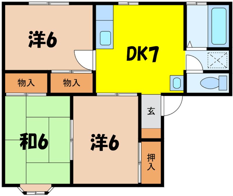 ドリームハイツB棟 間取り