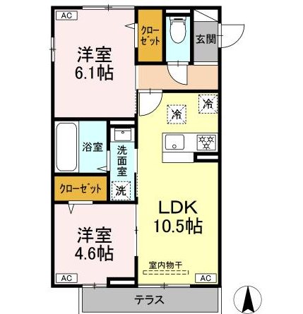 GRAND　D‐ROOM村井北　 間取り