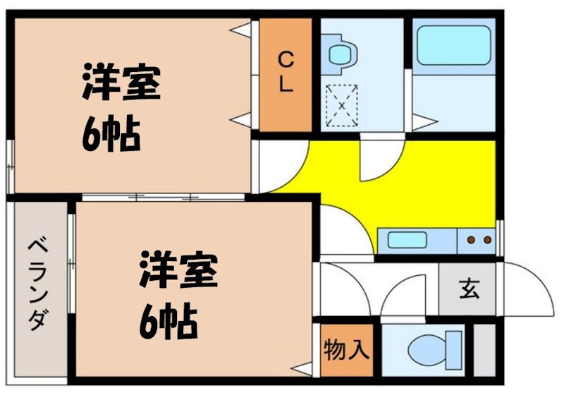 カワキタハイツ 間取り