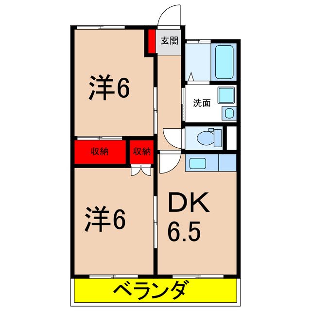 白山ハイツ 間取り