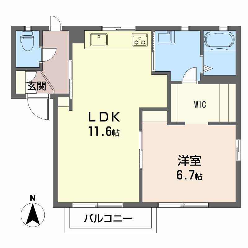 アヴェニールあいＢ 間取り