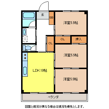 レジデンスYAMAKICHI　Ⅱ 間取り