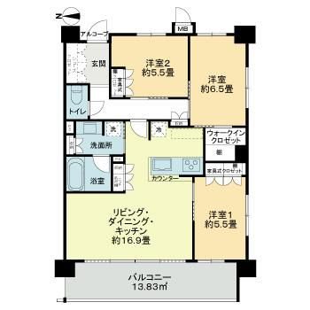サーパス城西 間取り