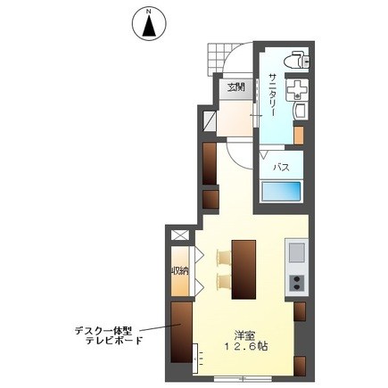 （仮）岡谷市長地源アパート 間取り