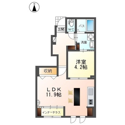 （仮）岡谷市長地源アパート 間取り