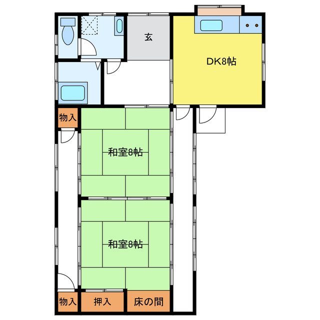T内田貸家 間取り