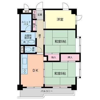 上高地コーポ 間取り