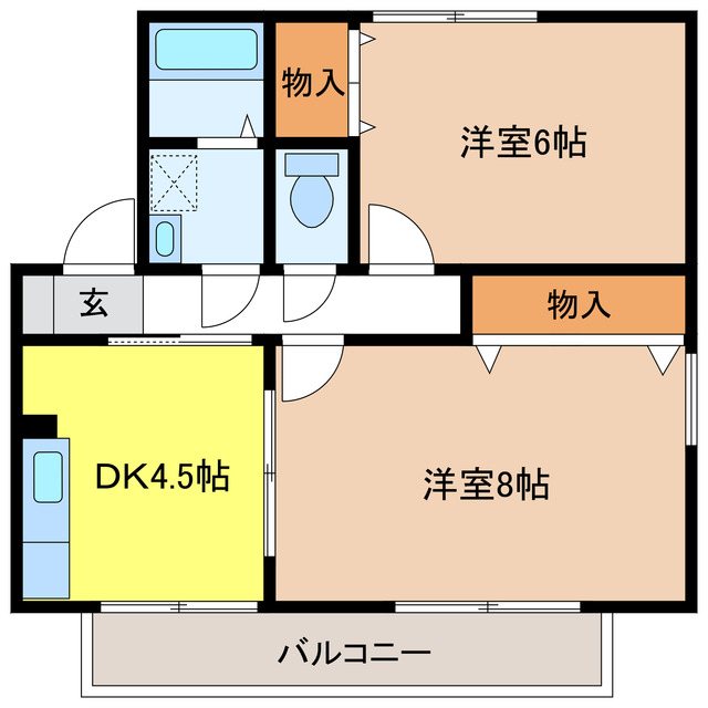 セジュールけやきB 間取り