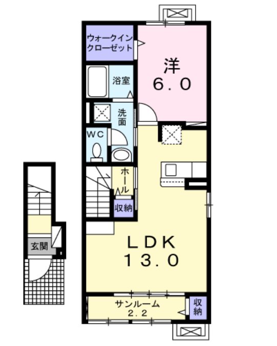 グランライトB 間取り