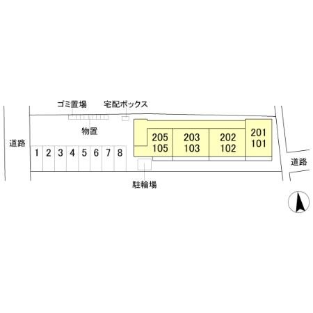GRAND　D-ROOM女鳥羽 駐車場