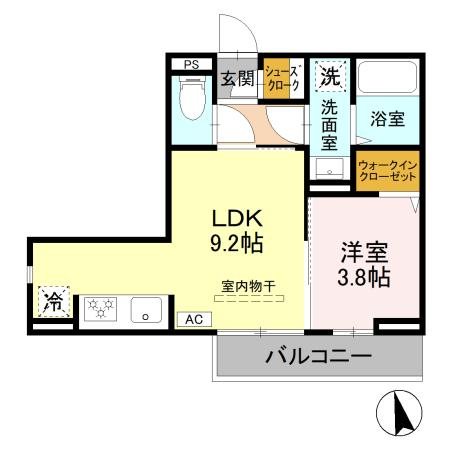 GRAND　D-ROOM女鳥羽 間取り