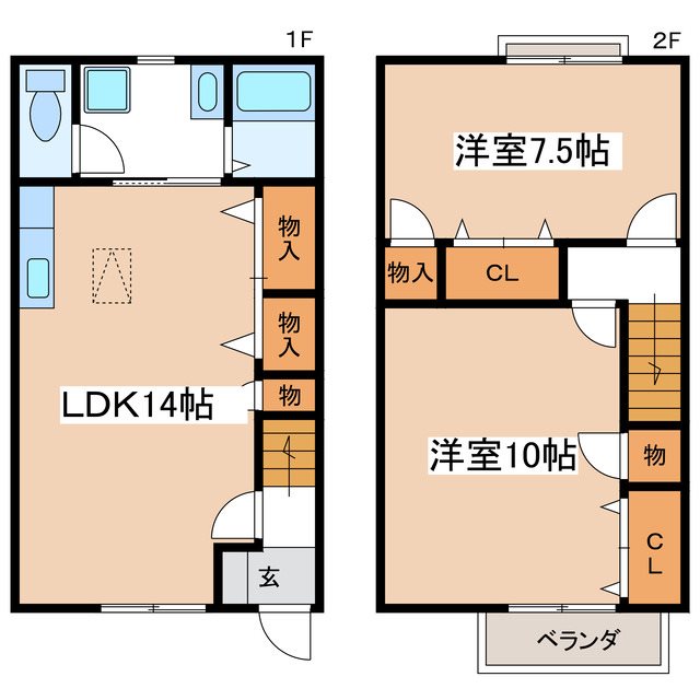 チャーピル東Ａ 間取り