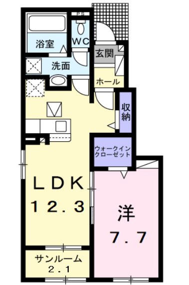 Lottie伊那Ⅱ 間取り