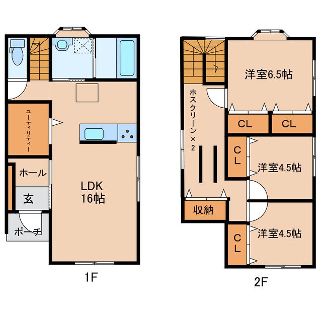 島内戸建 間取り